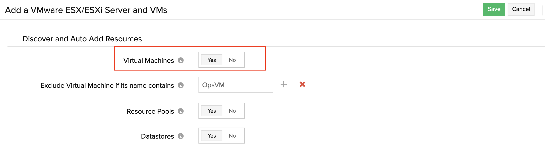 Add VMs for monitoring