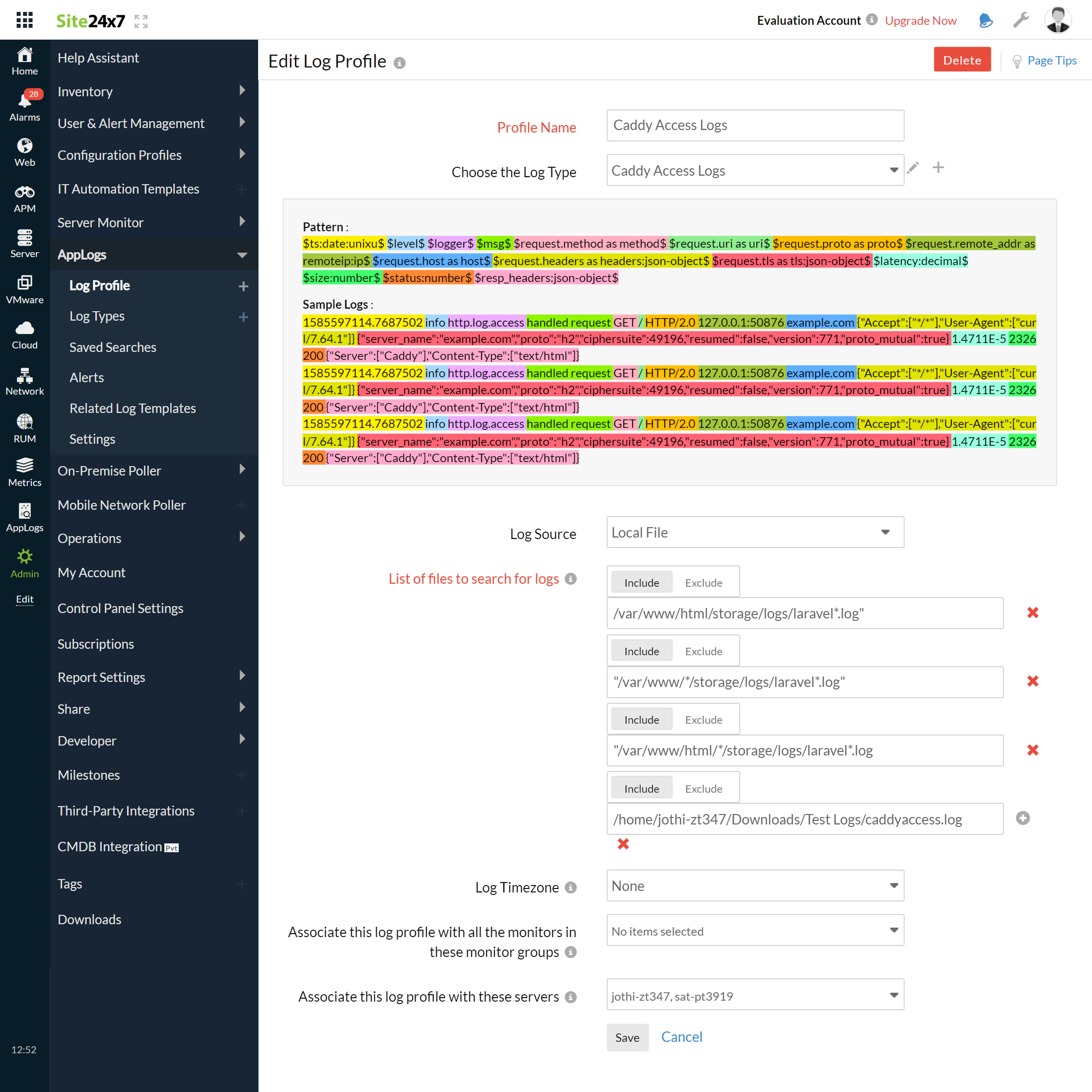 caddy-access-logs-edit-log-profile