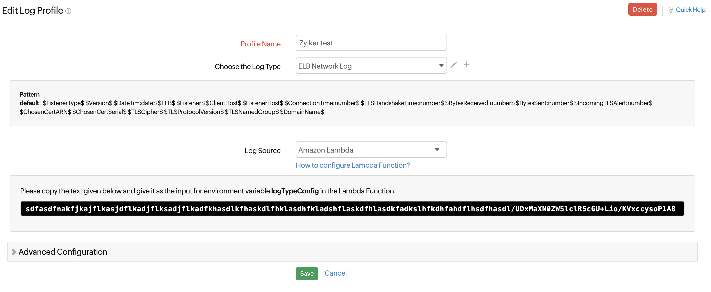 logTypeConfig