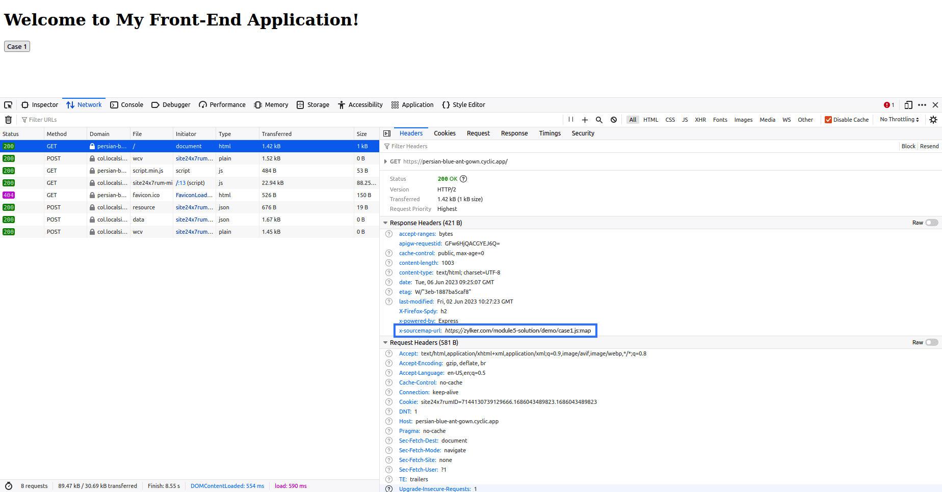 Sourcemap path specified in the header