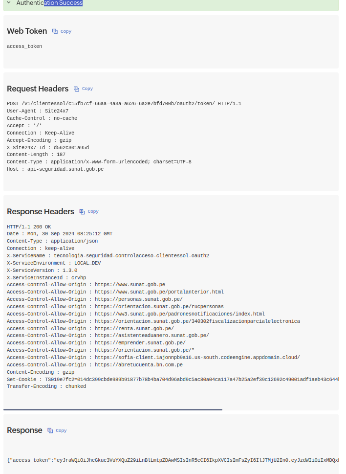 Web Token Authorization